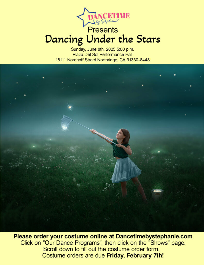 Dancing Under the Stars 2025 Show Flyer